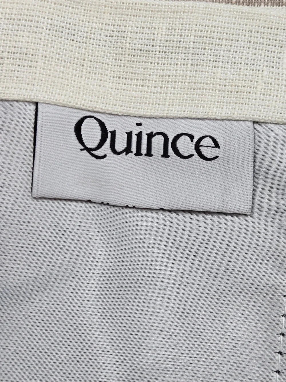 NWT QUINCE Set 2 48x108 Coastal Stripe Linen Cotton True Blackout Curtains 9230